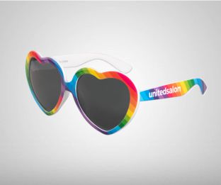 PRIDE HEART SHAPED SUNGLASSES